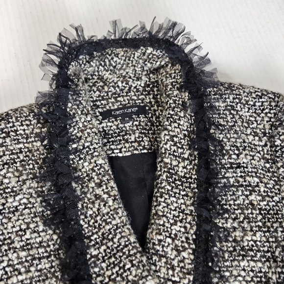 Karen Kane Women Multicolor Jacket with Black Organza Trim Size 14 Regular - Picture 3 of 14